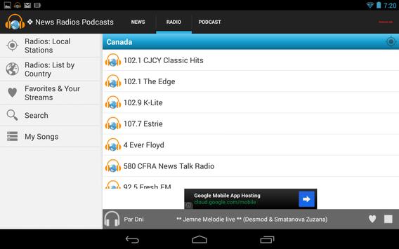 News Radios Podcasts screenshot 12
