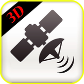 satellite director 3D icon