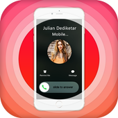 Phone X Full i Call Screen With Dialer icon