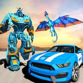 US Police Transform Robot Car Flying Fire Dragon icon