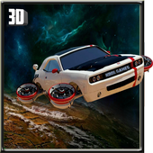 Flying Car Galaxy Game of Car Driving 3D 2018 icon