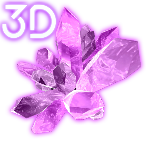 Shiny Crystals Parallax 3D Live Wallpaper icon