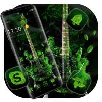 Green Leaf Guitar Theme on 9Apps