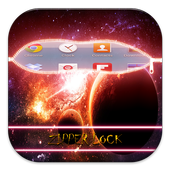 Zipper Lock Theme Galaxy icon