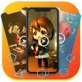 Animated Full Screen VIdeo Status Share Chat Eran icon