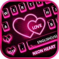 Neon Color Heart Keyboard on 9Apps