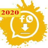 تنزيل حالات واتساب &amp; تحميل الفيديوهات من الفيسبوك أيقونة