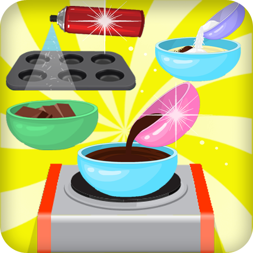 cooking games chocolate molten icon