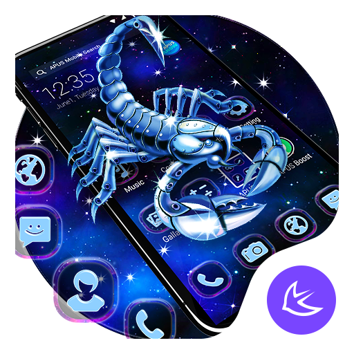 Purple Scorpio APUS launcher theme icon