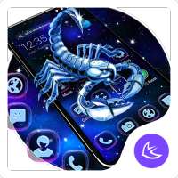 Purple Scorpio APUS launcher theme on 9Apps