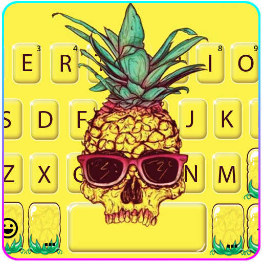 Cool Pineapple Skull Keyboard Theme icon