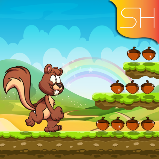 angry squirrel jungle adventure icon