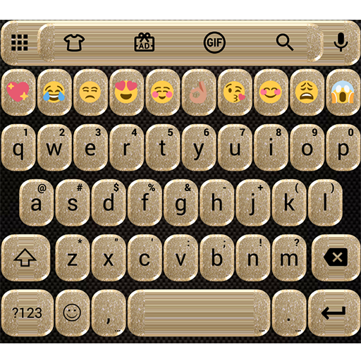 Glitter Gold Emoji Keyboard icon