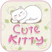 Cute Kitty Theme&Emoji Keyboard on 9Apps