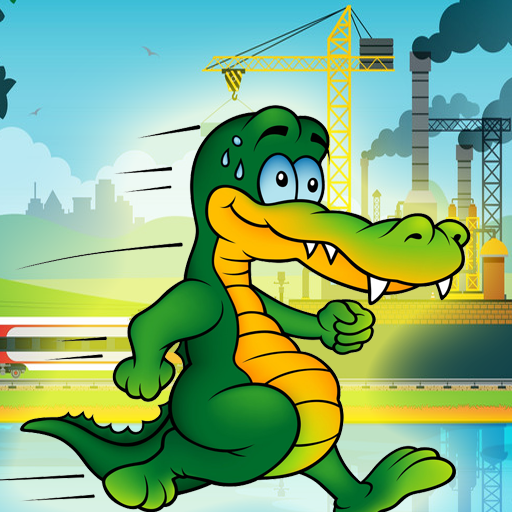 Funny Angry Crocodile Game Runner icon
