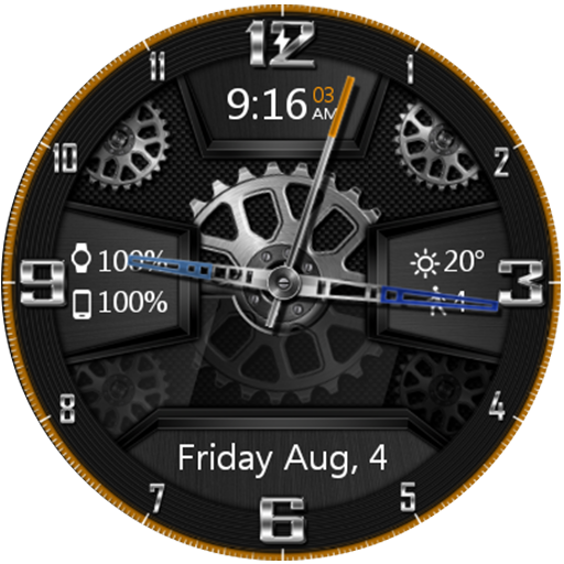 Carbon Gears HD Watch Face أيقونة