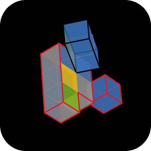 Cubes a 3D puzzle icon