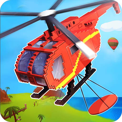 Craft Helicopter Blocky City Sky Rescue icon