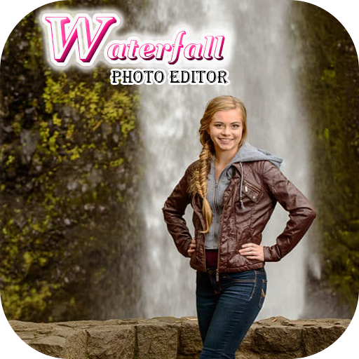 Waterfall Photo Frame : Cut Paste Editor icon