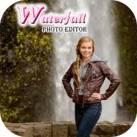 Waterfall Photo Frame : Cut Paste Editor