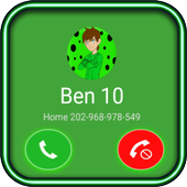 Fake call From Ben 10 icon