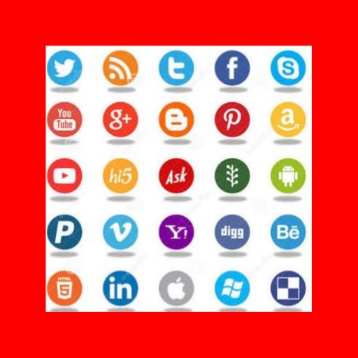 All Social Media Platform in One App icon
