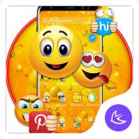 Funny Emoji APUS Launcher theme