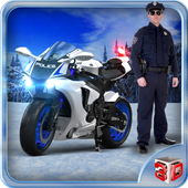Offroad Police Bike Driving icon