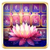 Lovely Pink Flower Keyboard on 9Apps