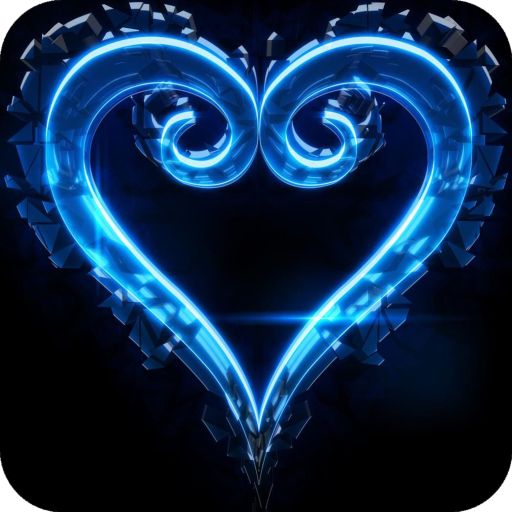 Blue Heart Full HD Wallpaper icon