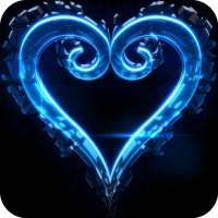 Blue Heart Full HD Wallpaper