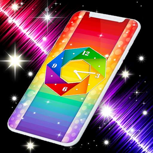 Rainbow Clock HD Wallpapers