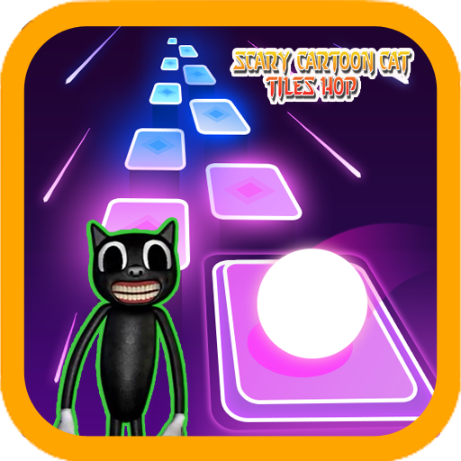 Scary Cartoon Cat Magic Tiles Hop Games icon