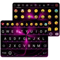 Neon Light Emoji Gif Keyboard Wallpaper