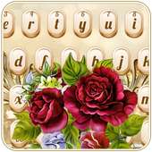 Luxurious Golden Rose Keyboard