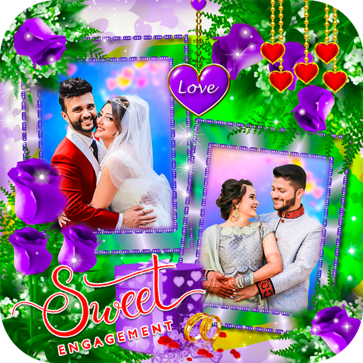 Engagement Anniversary Dual Photo Frame icon