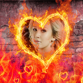 Photo In Fire Frame icon