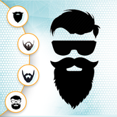 Beard Photo editor: Real Salon Hairstyle Glasses icon