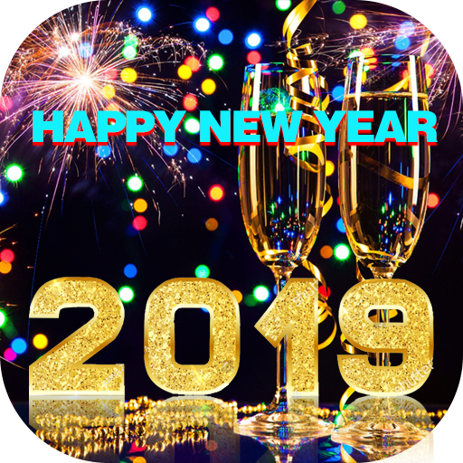Happy New Year 2019 keyboard icon