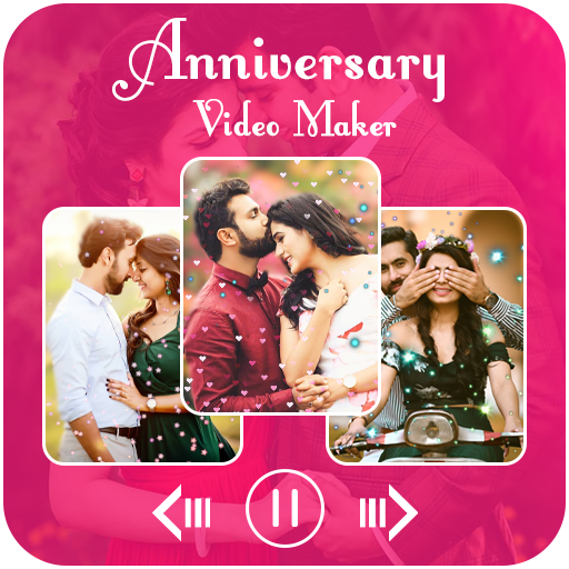 Wedding Anniversary Video Maker with Music icon