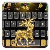 Golden Reindeer Elf Keyboard