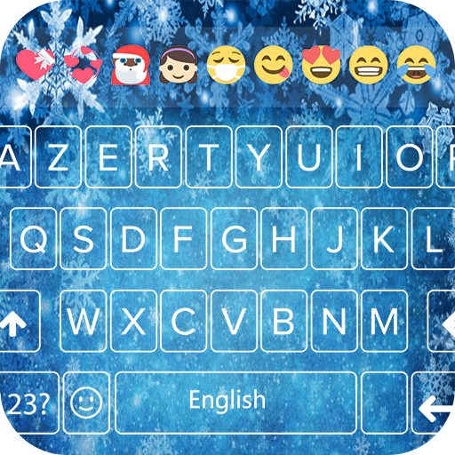 frozen Emoji keyboard theme -Winter Keyboard Theme icon