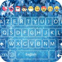 frozen Emoji keyboard theme -Winter Keyboard Theme on 9Apps