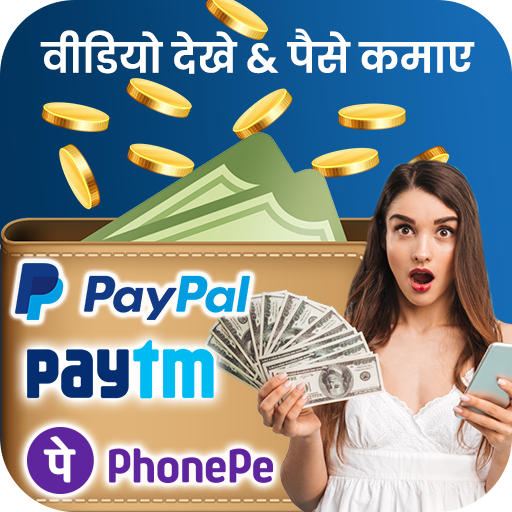 Watch video daily earn money icon