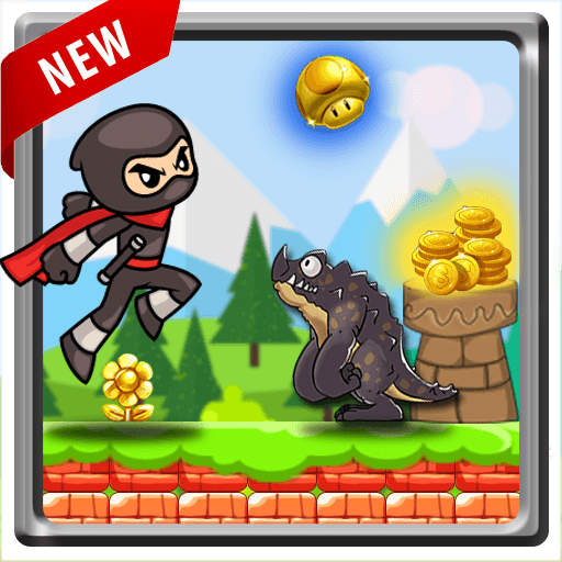 ninja run: jungle adventure game. adventure world. icon