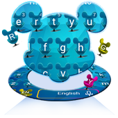 Blue Cartoon Mouse Keyboard icon