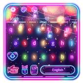 Sparkle Neon Lights  keyboard Theme