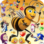 Emoji Fancy HD Talking Stickers for all Messengers icon