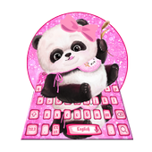 Pink Baby Panda Keyboard icon