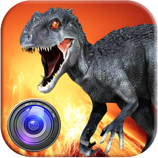 Indo Raptor Jurassic Dinosaur Photo Maker icon
